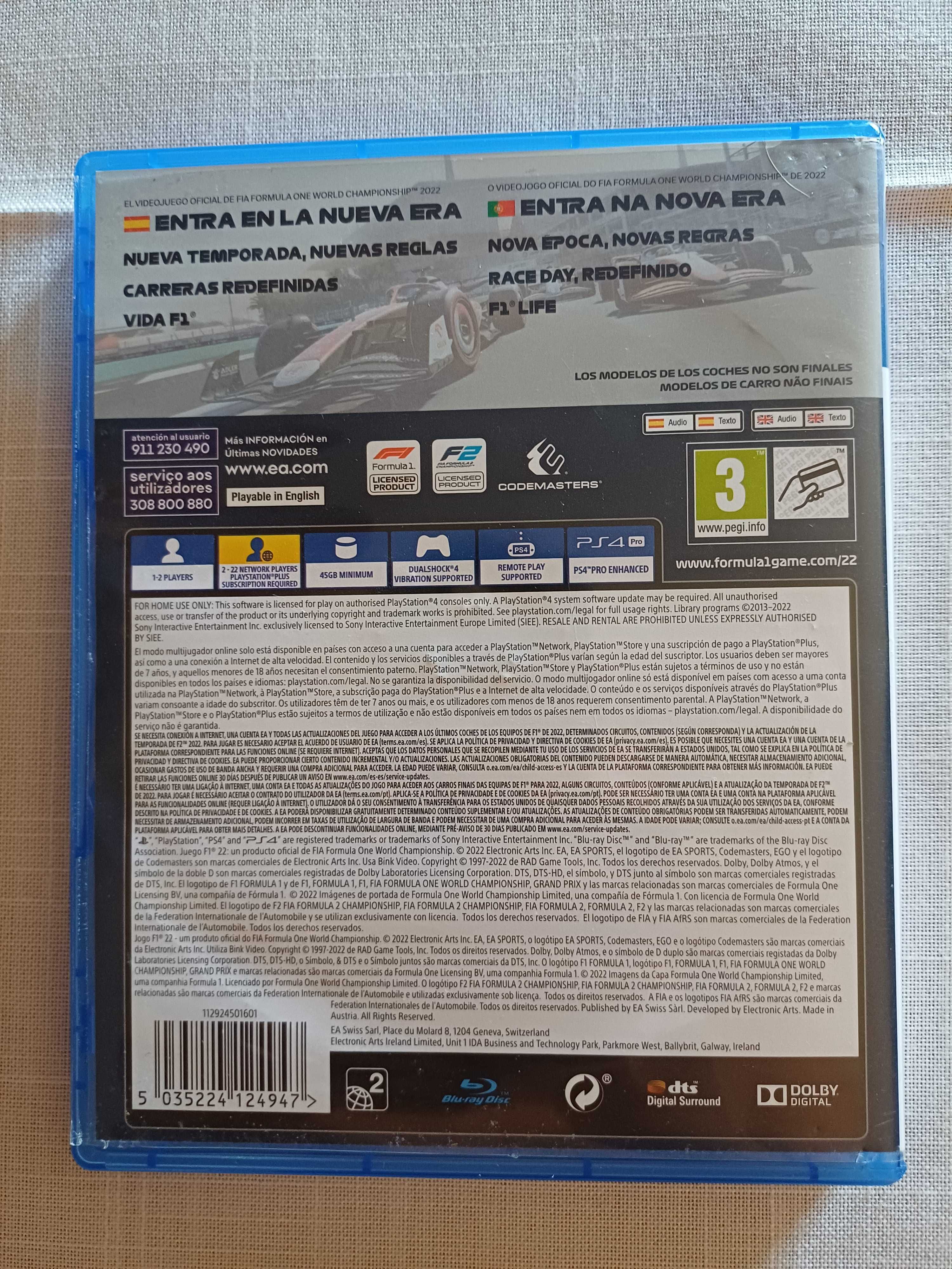 Formula 1 2022 PS 4