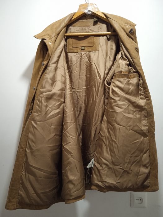 Мужская кожаная куртка пальто больших размеров xxl на пуговицах t