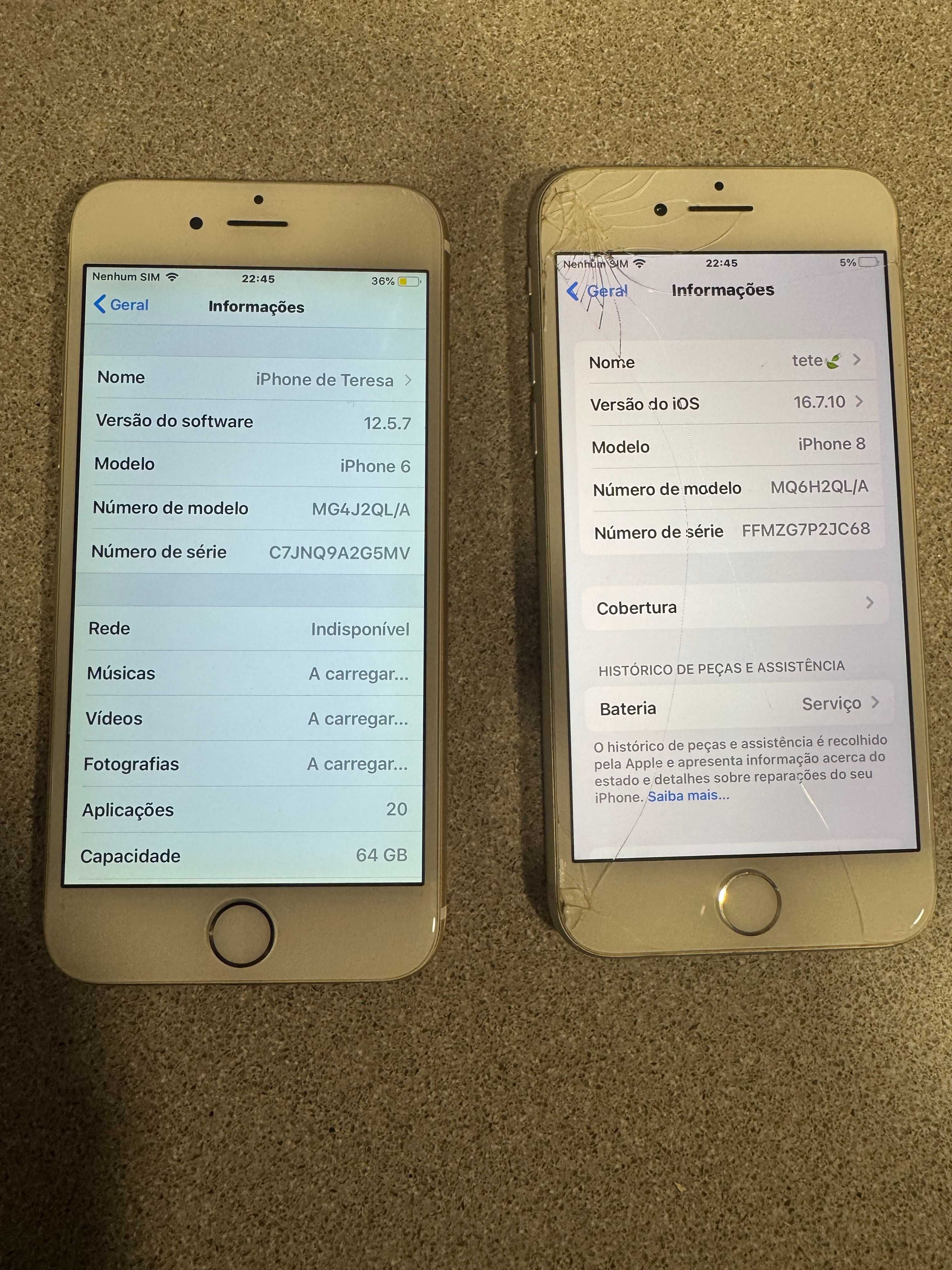 Vendo telemoveis Iphone Usados