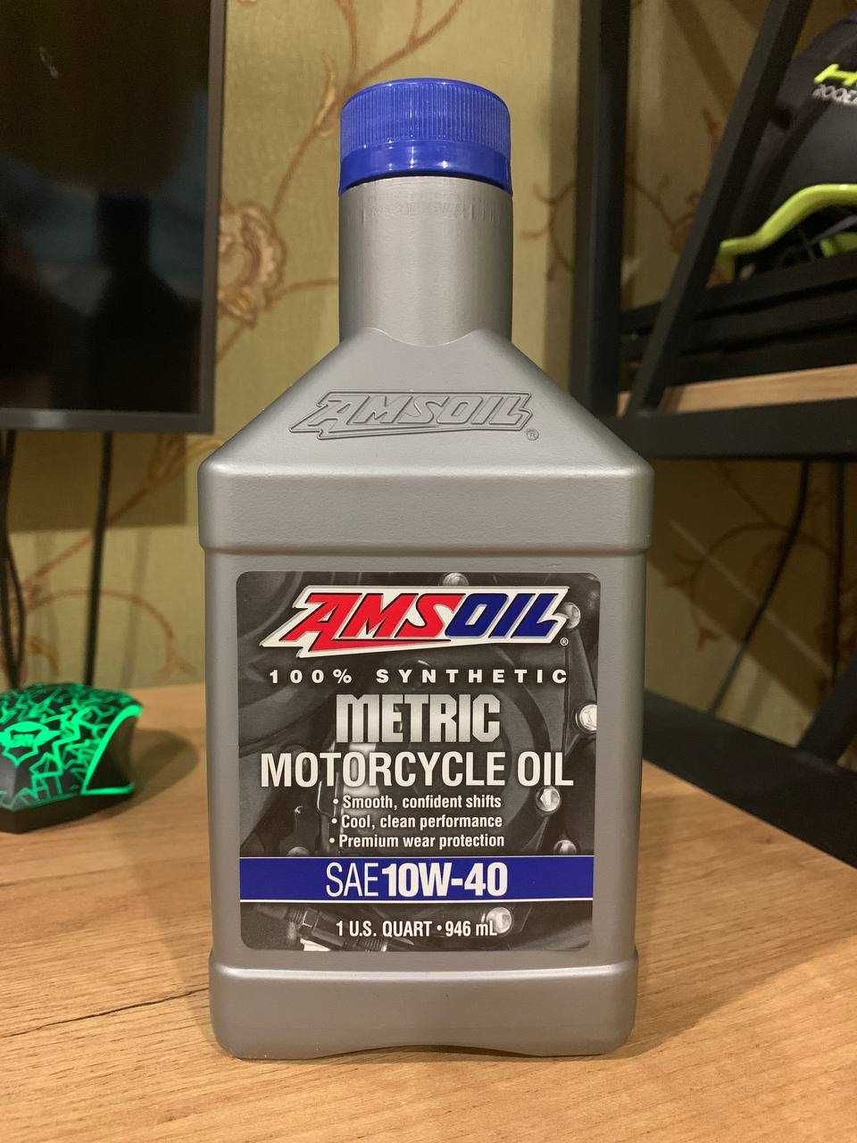 Моторное масло (мотоциклетное) AMSOIL Metric Motorcycle Oil 10W-40