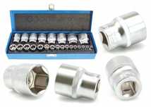 Nasadki Klucze Nasadowe Calowe 1/4 1/2 24Szt Zestaw Nasadek 5/32-1-