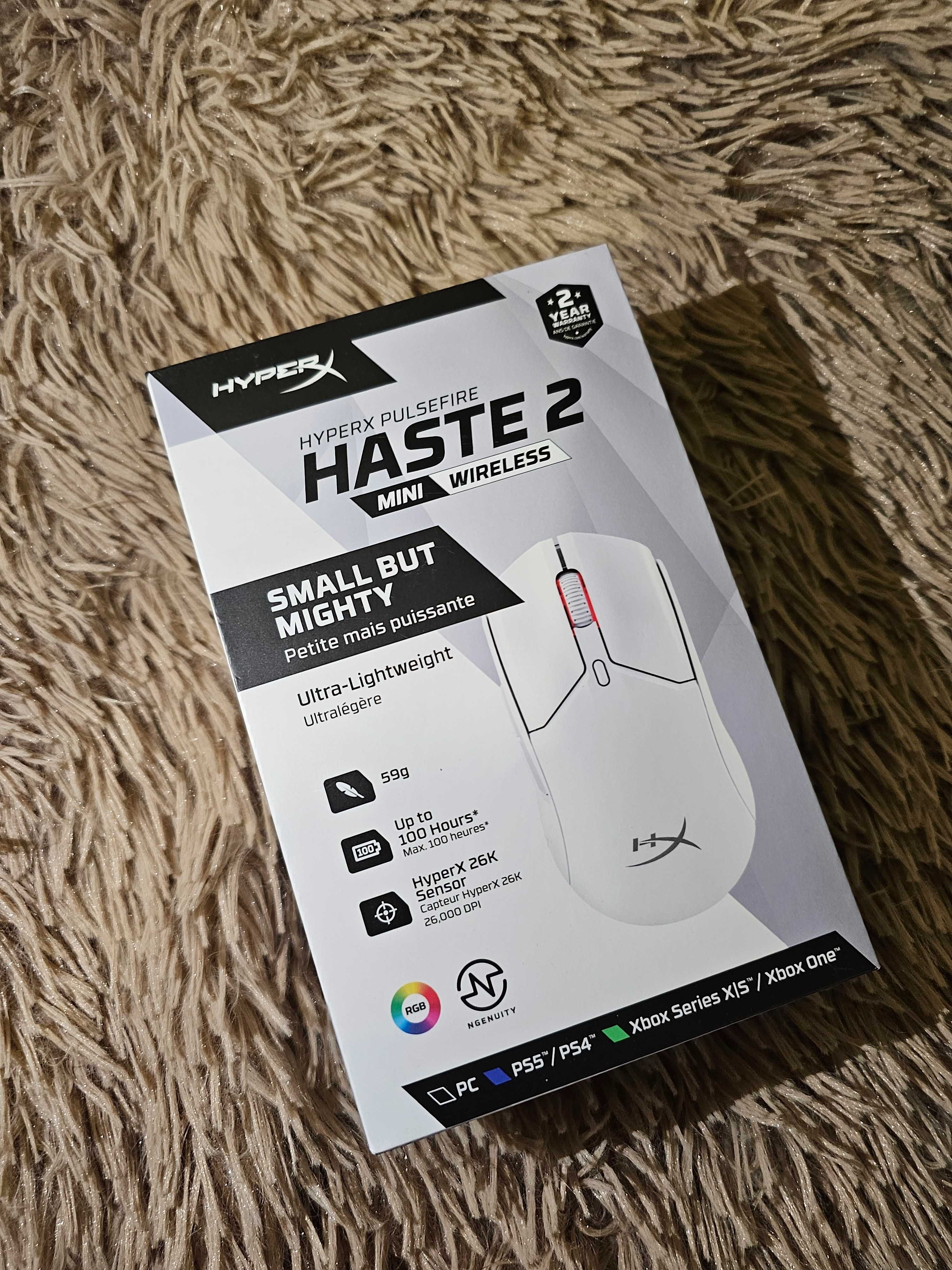 новая игровая мышка HyperX Pulsefire Haste 2 Mini WL White