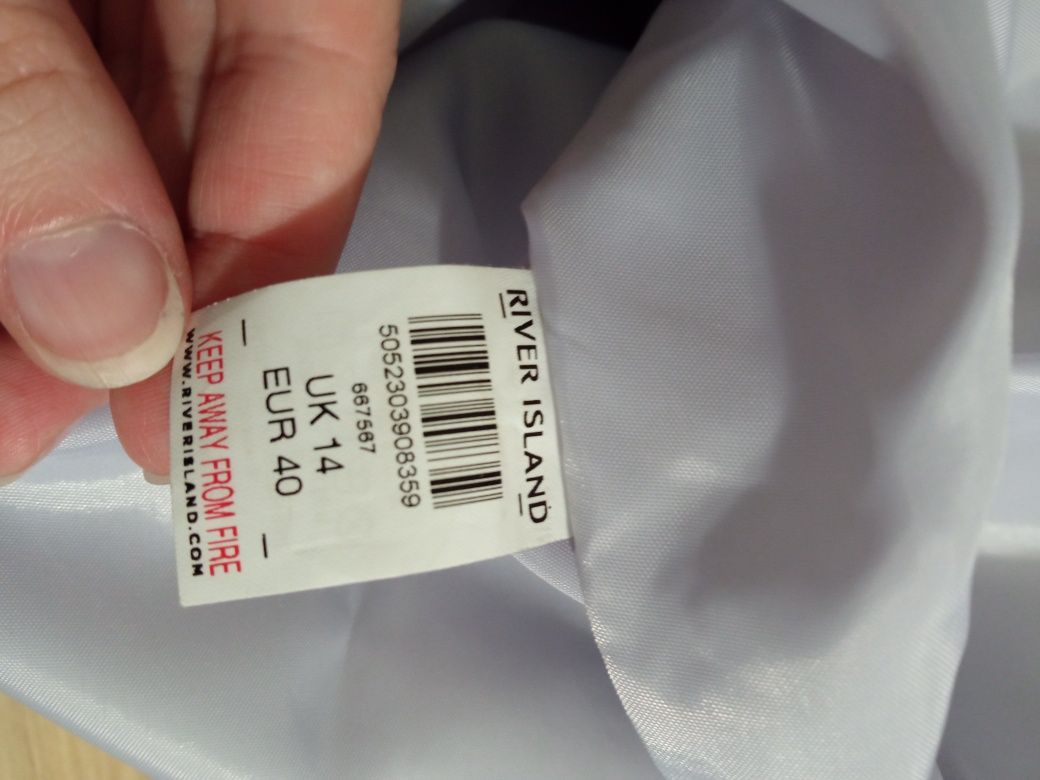 Spódnica MIDI, imitacja skóry, River Island, L