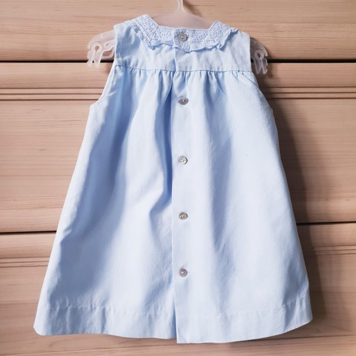 Голубое платье и кардиган бренда NECK&NECK для девочки 1,5-2,5 лет