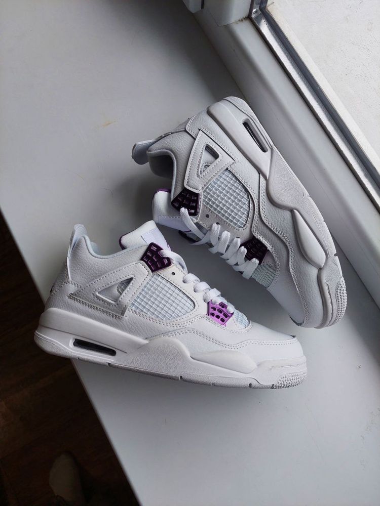 Buty Nike Air Jordan 4 White Metallic Purple 36-45 unisex trampki