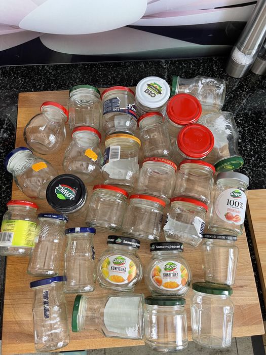 Małe słoiki słoiczki szkło  na maliny jagody konfitury soki