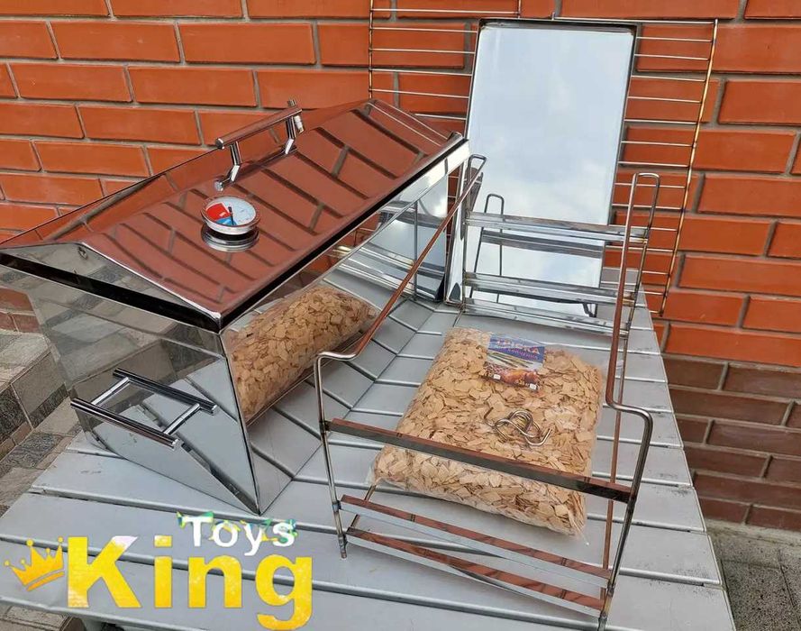 New‼️ Коптильня з нержавійки з гідрозатвором і термометром (2 мм)