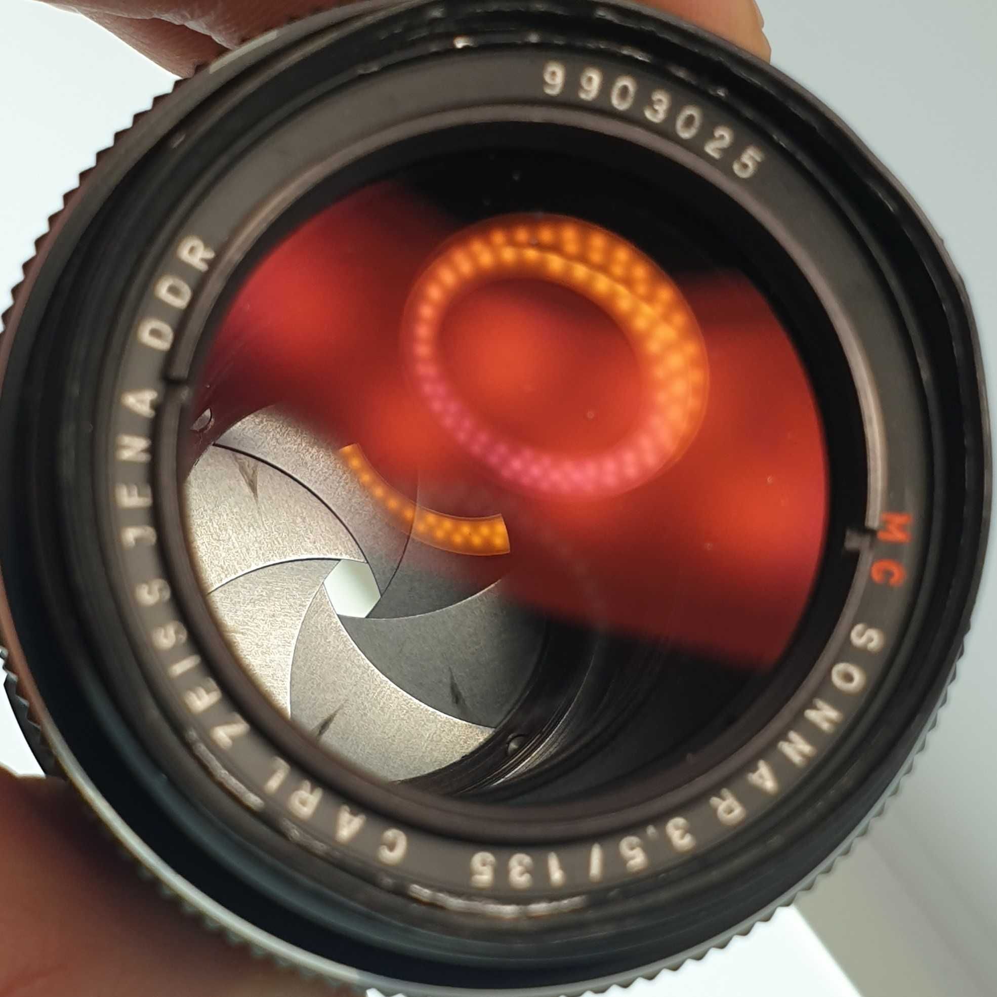 Sonnar 135/3,5 MC Carl Zeiss Jena Obiektyw m42 Futerał
