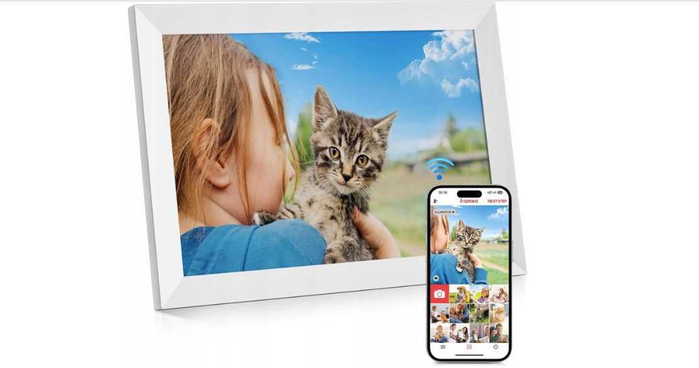 Ramka cyfrowa na zdjęcia Wifi  64GB pamięci aplikacja frameo fotoramka