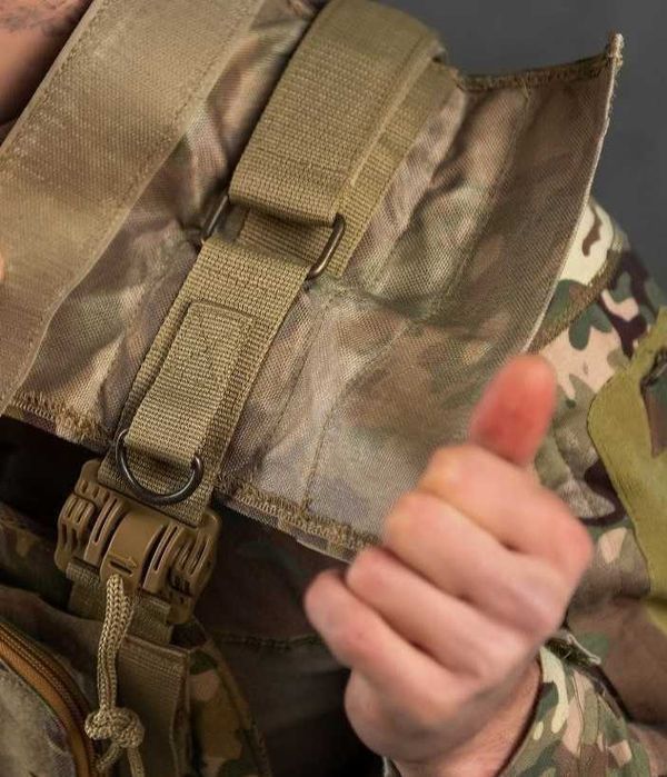 Тактическая  плитоноска с напашником подсумками быстрый сброс 4 Attack
