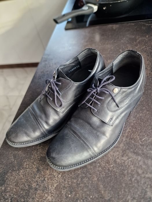 Buty SKÓRA NATURALNA podwyższające włoskie