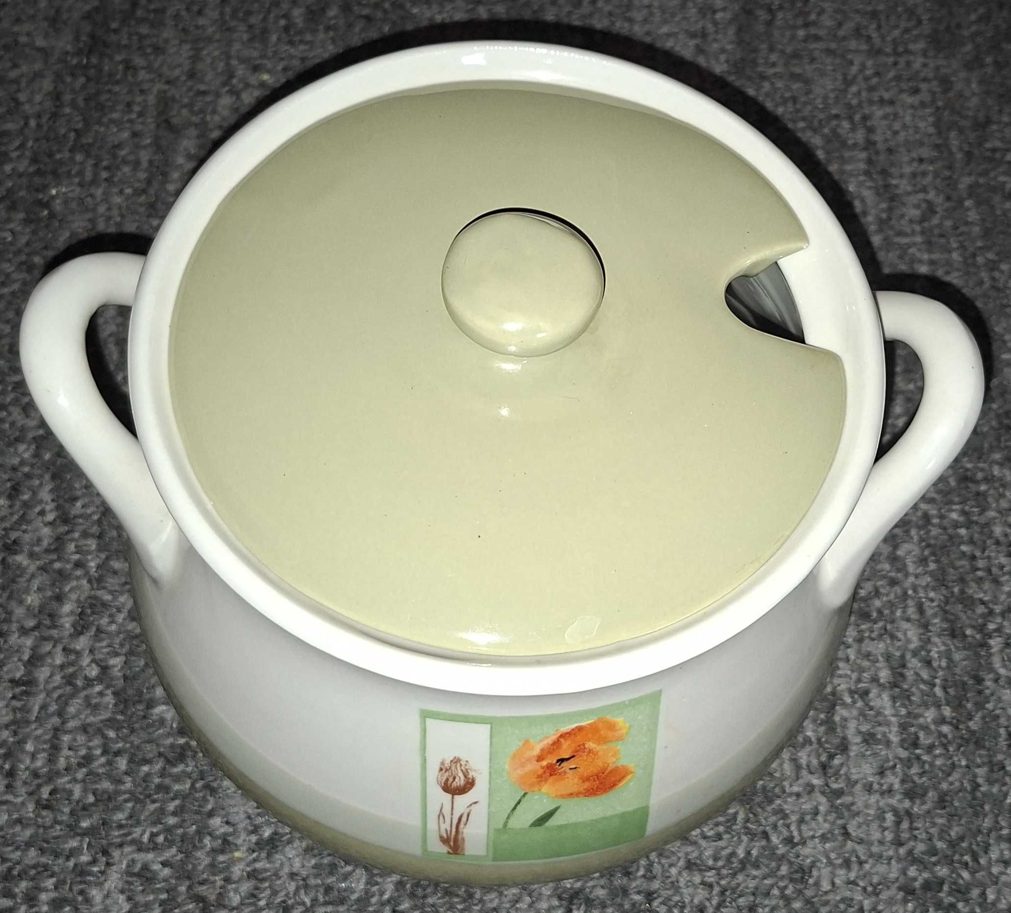 Waza na zupę ceramiczna z pokrywką