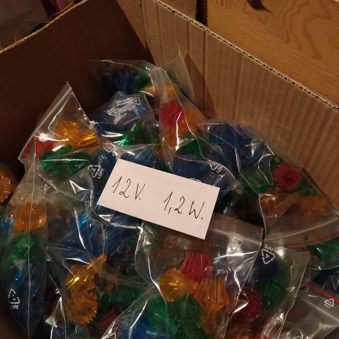 Żarówka choinkowa  12V 1,2 W z PRL-u