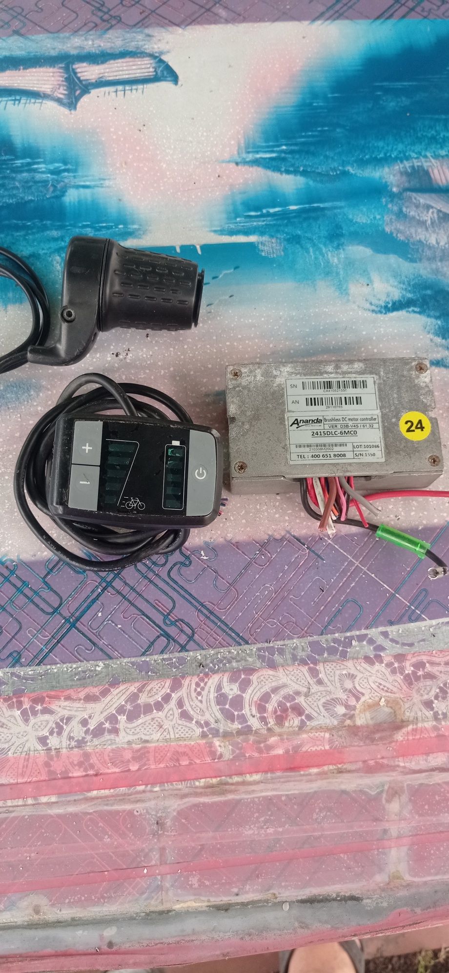 Запчастини електровелосипед контролер,ручка газа,модуль керування.