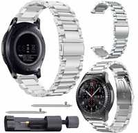 Bransoleta do Samsung Huawei Garmin Amazfit 22mm Srebrna