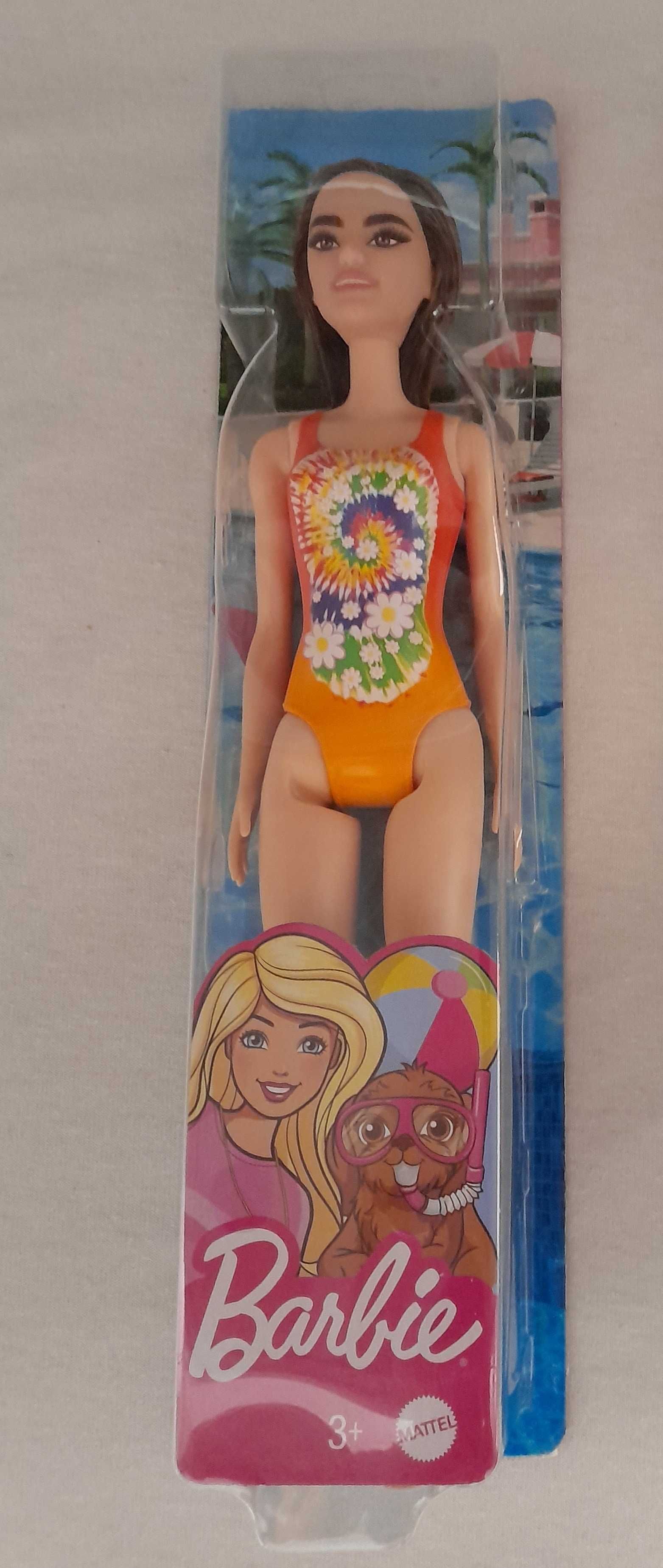 Nowa Lalka Barbie w stroju kąpielowym plażowym Zabawka HDC49 DWJ99