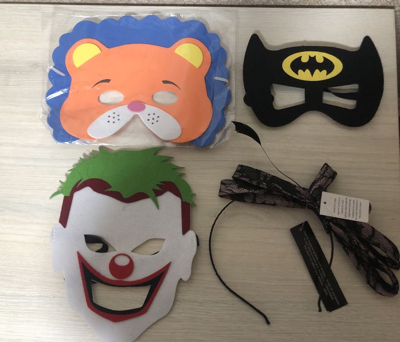 Новорічні карнавальні маски Spiderman спайдермен marvel Халк черепашка