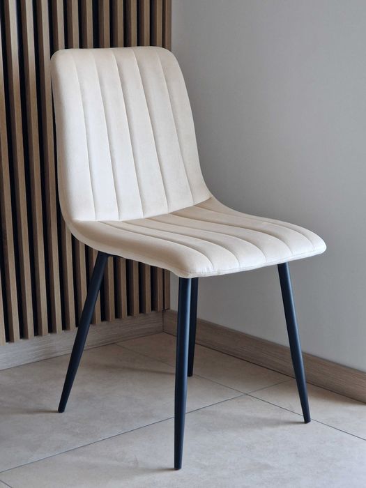 Welurowe krzesło tapicerowane do salonu i jadalni. Nowe. Wysyłka 24h