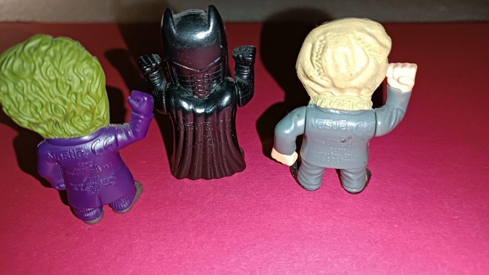 Raras mini figuras coleção Batman da Nestlé de 2008