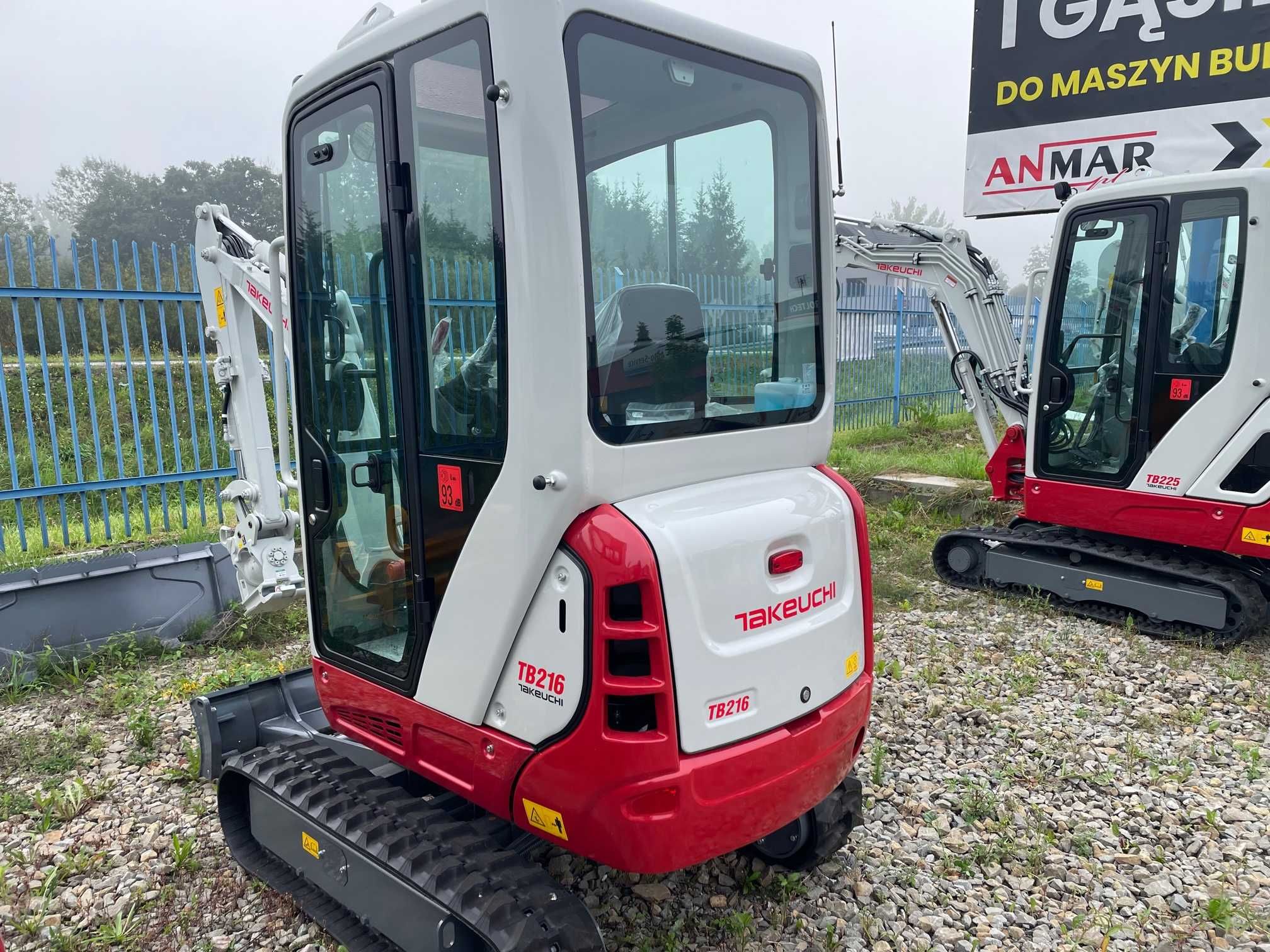 Nowa minikoparka Takeuchi TB216 V4 powertilt yanmar kubota wacker cat
