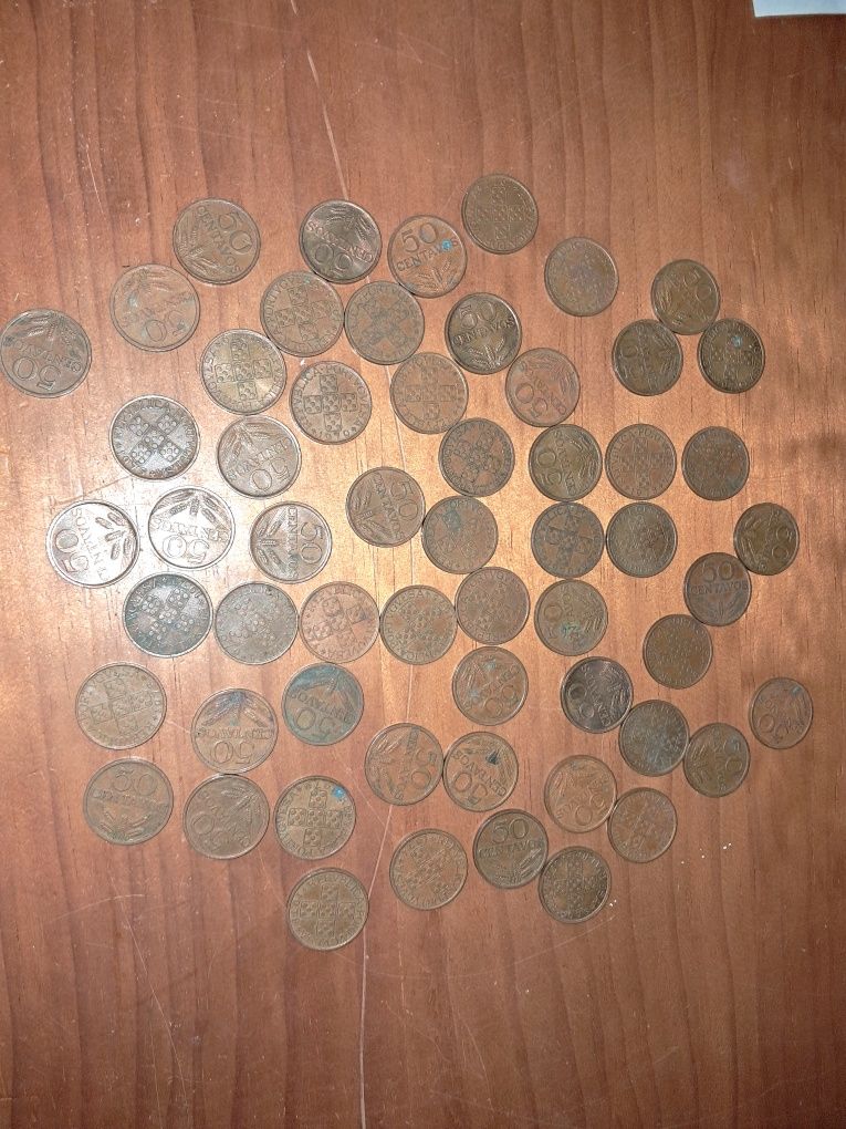 113 moedas 50 centavos