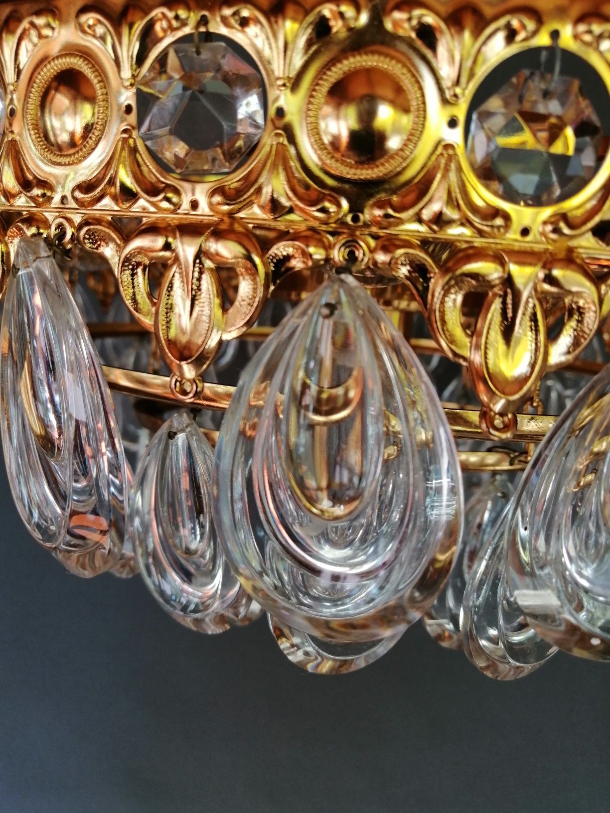 Żyrandol kryształowy Vintage Solken Leuchten