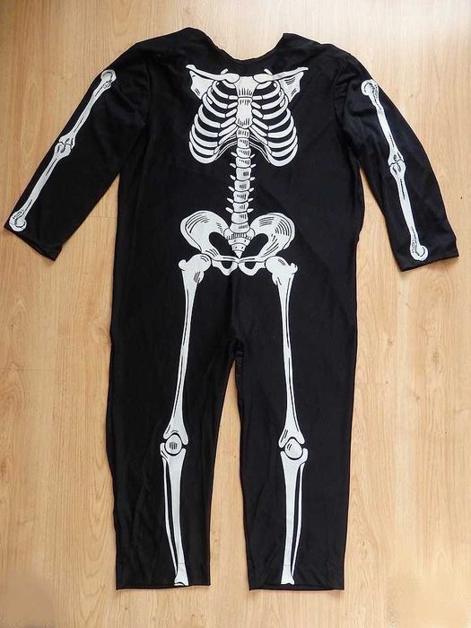 Duży Kostium Kościotrup + Peruka. Made in USA.