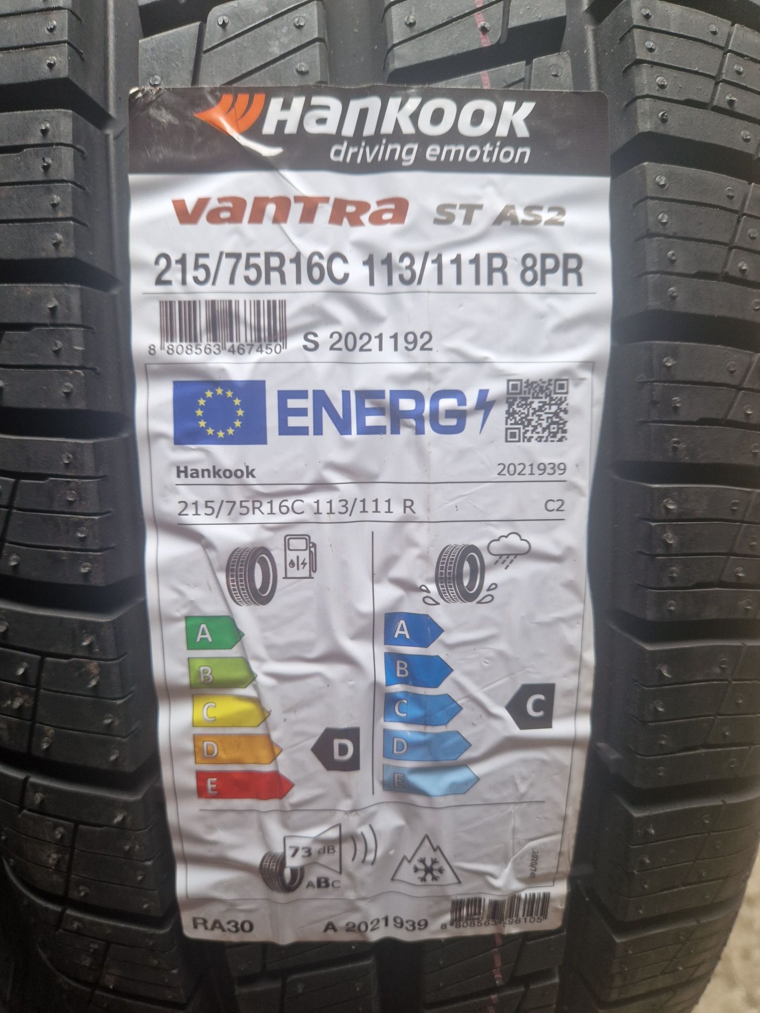 Nowe opony całoroczne 215/75R16C Hankook RA30, Dostawcza klasa Premium