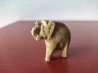 Słoń z kamienia słoń z onyksu, słonik na szczęście, kamienny słoń