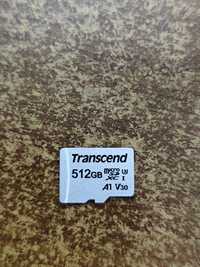 Карта пам'яті Transcend 300S microSDXC 512GB C10 UHS-I U3 + SD адаптер