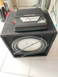 Subwoofer Alpine + amplificador Alpine