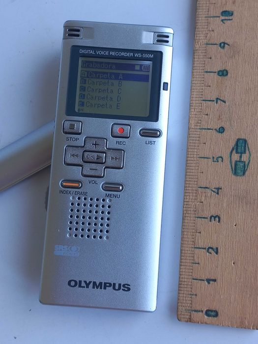 Диктофон цифровий Olympus-550M стерео, WMA, USB-штекер, 2Gb в упаковці