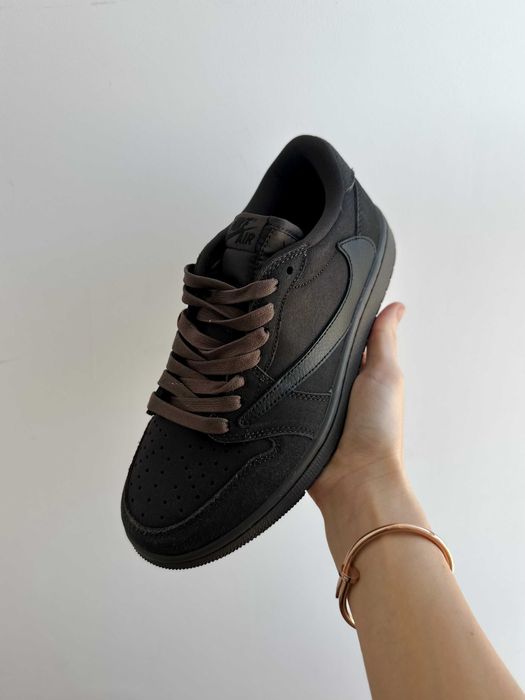 ‼️Кросівки Nike Air Jordan 1 Retro Low OG SP Travis Scott Velvet Brown