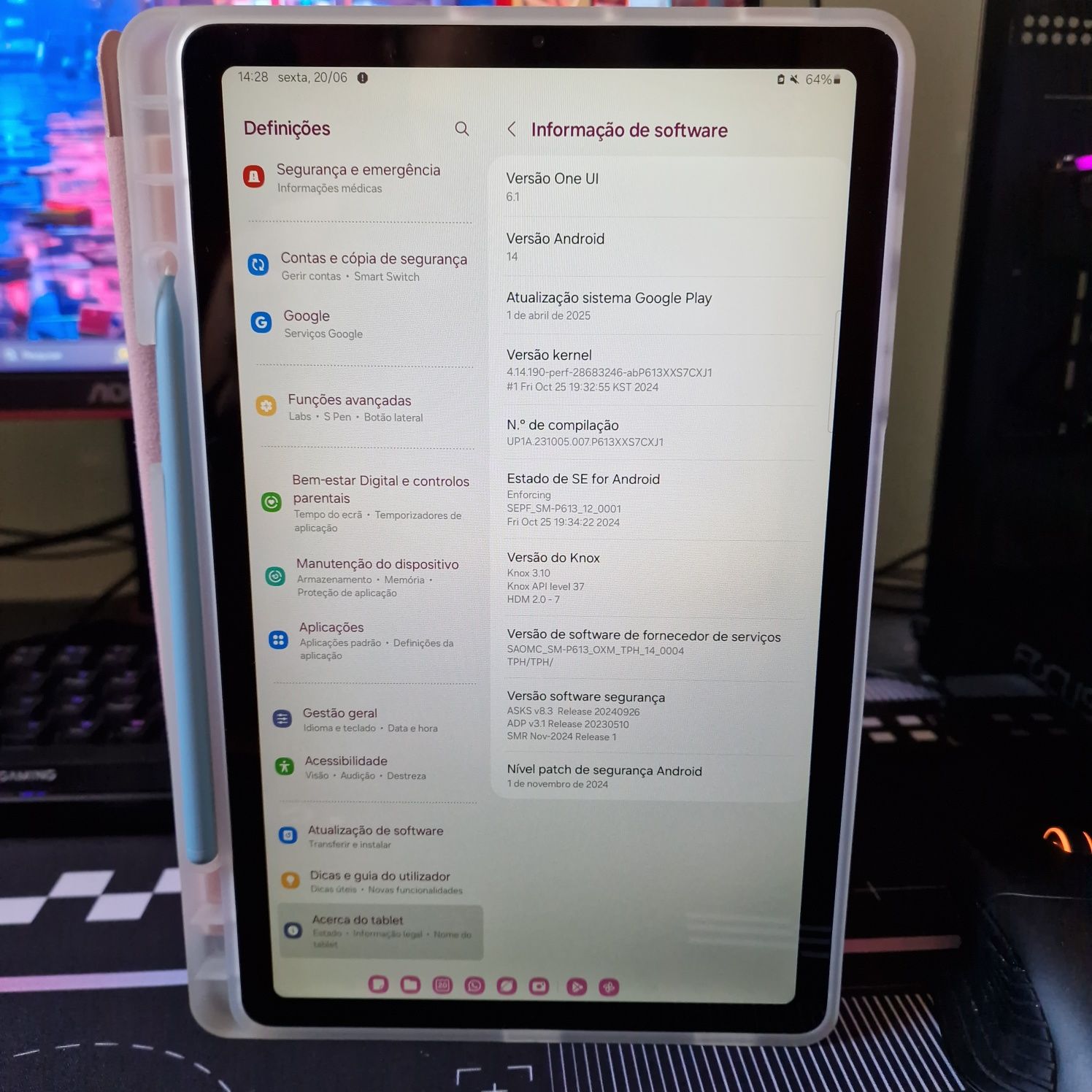 Tab S6 lite + Caneta e case