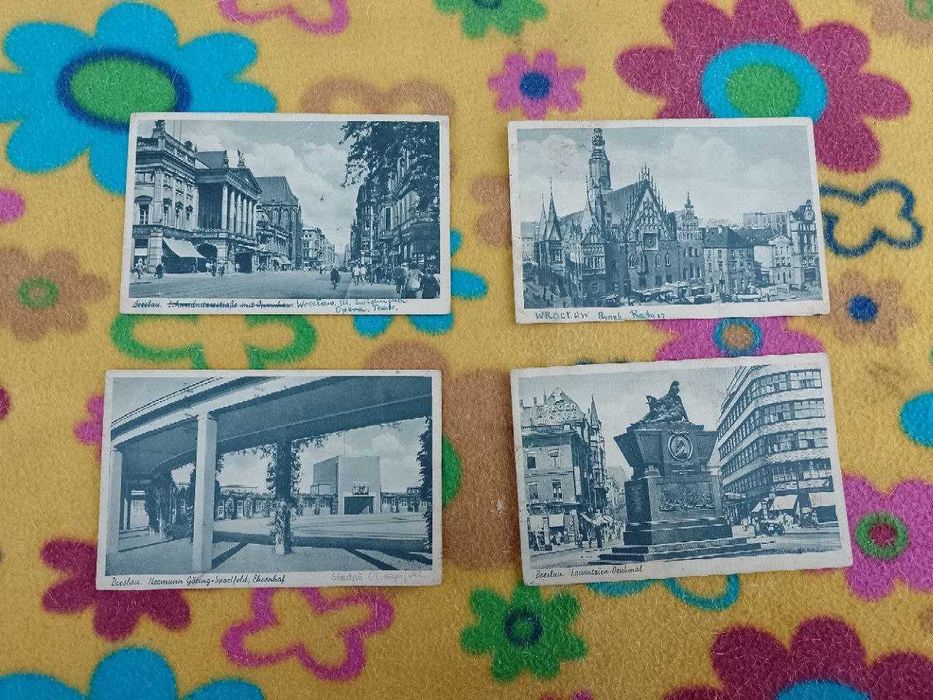 Kartki pocztowe przedwojenne i powojenne - komplet 42 szt.