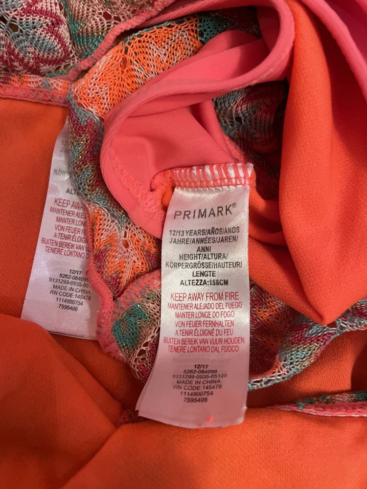 Детский, подростковый купальник Primark на девочку 12-13 лет, 152-158