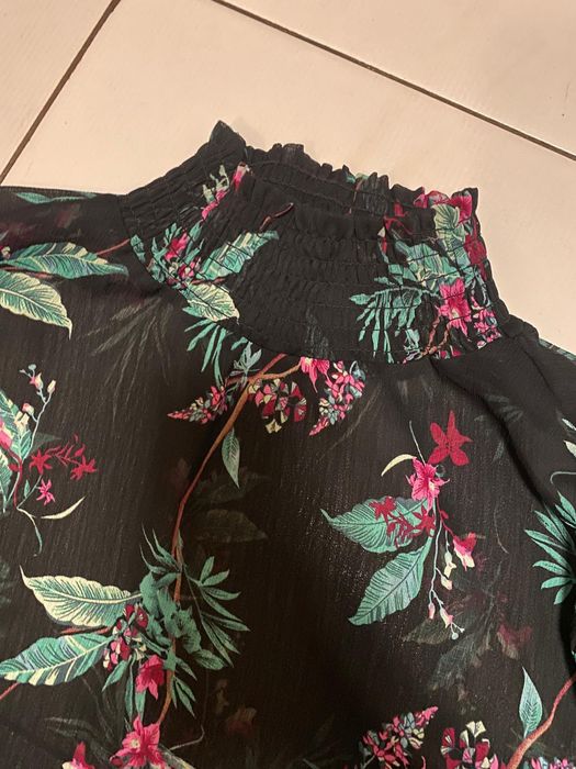 bluza z golfem, cienka,  kolorowa