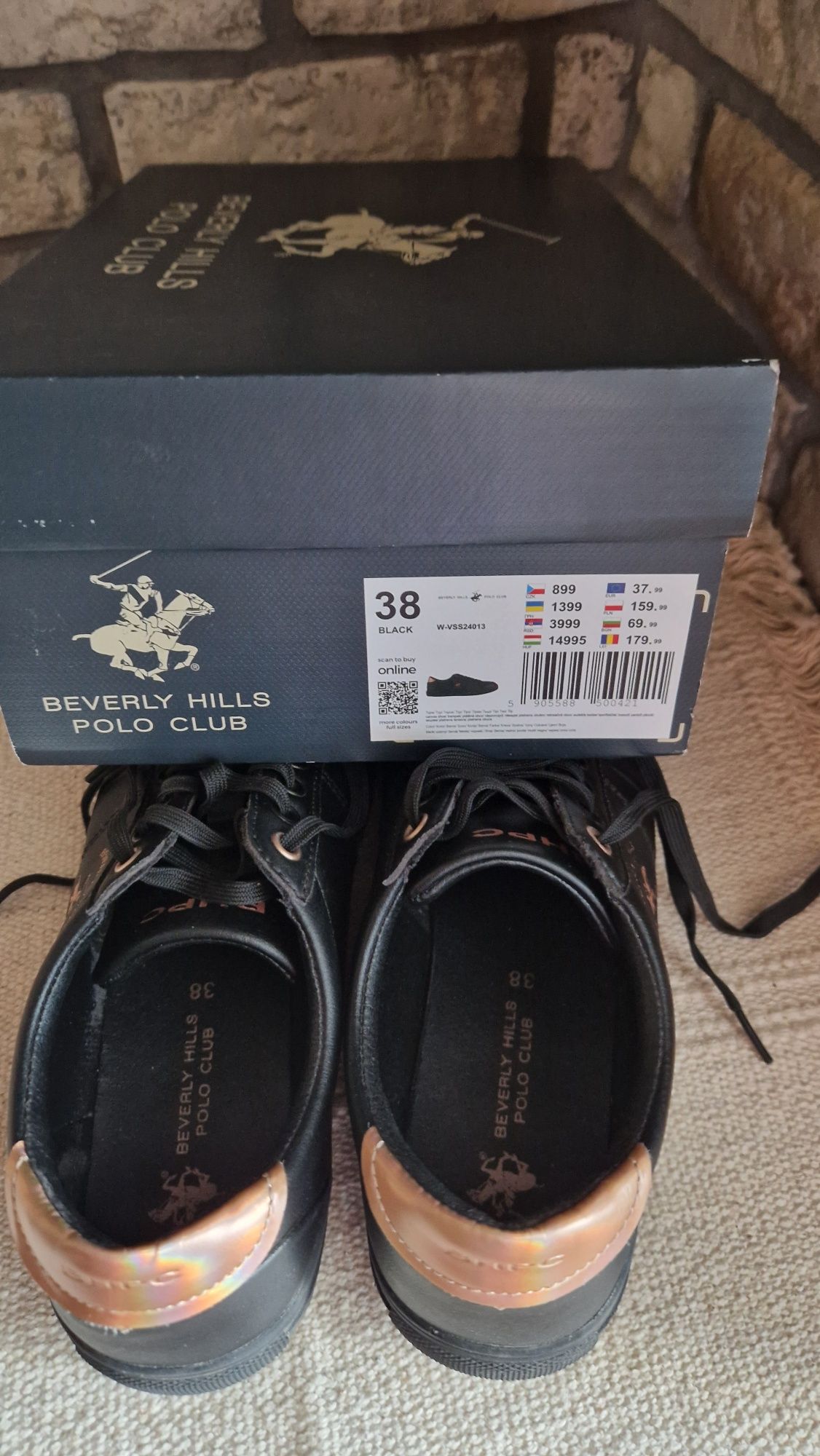 Sneakersy Beverly Hills Polo Club r.38 czarne
