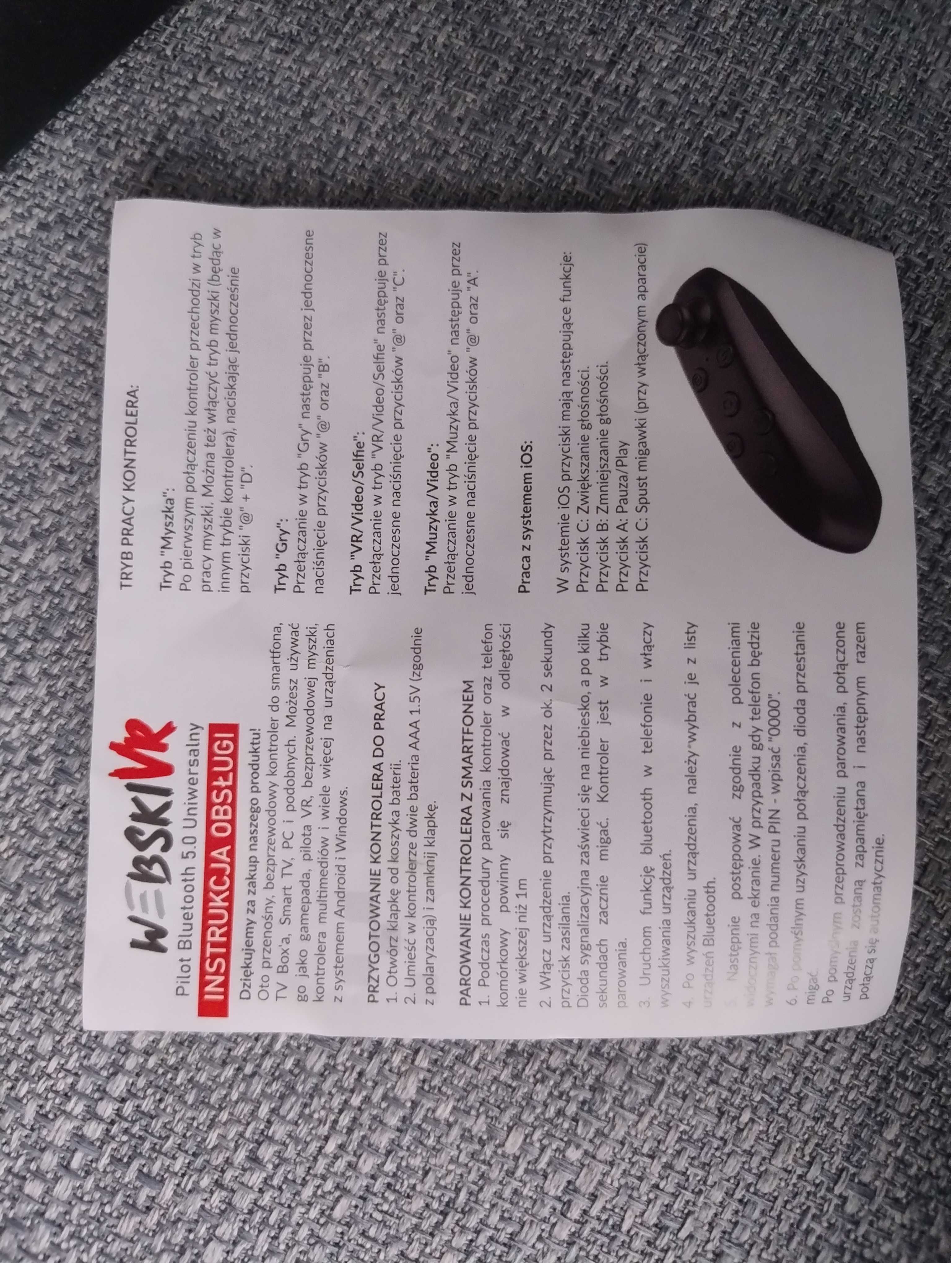 Gogle, Okulary VR model VS-1