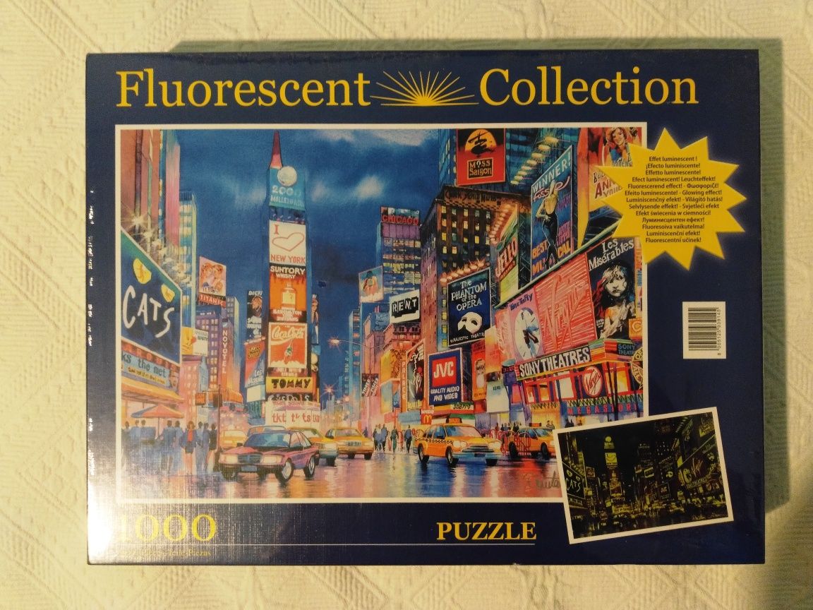 PUZZLE 1000pc NEW YORK LIGHTS brilha no escuro