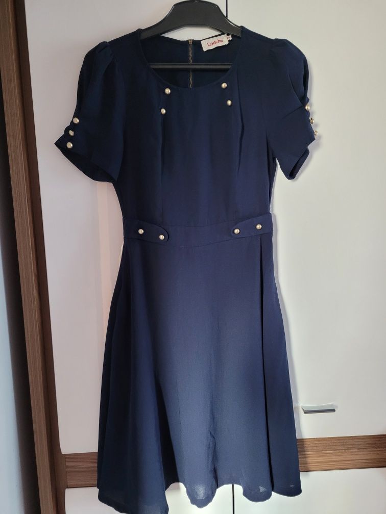 Granatowa sukienka 36