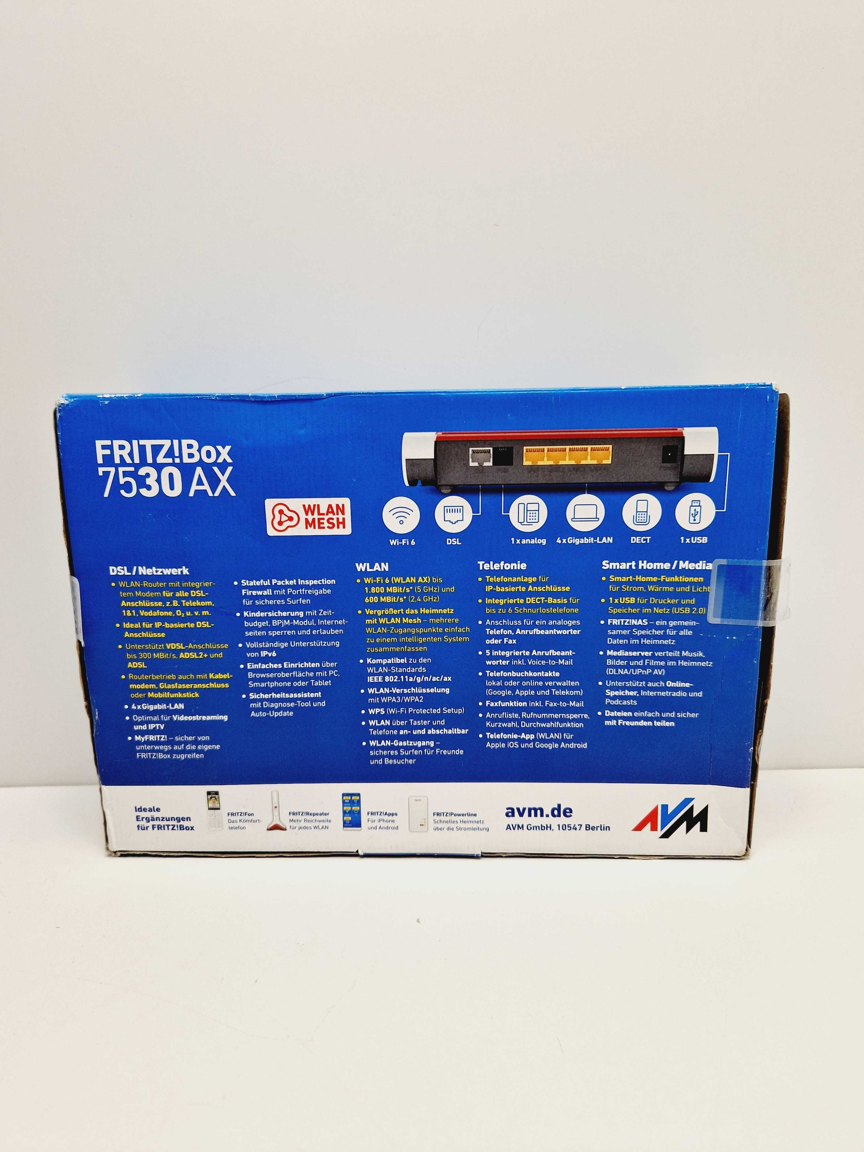 Router Wi-Fi Fritz FRITZ!BOX 7530 AX