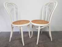 Krzesła Gięte Rattan Thonet Drewno Rattanowe Vintage Lata 60/70