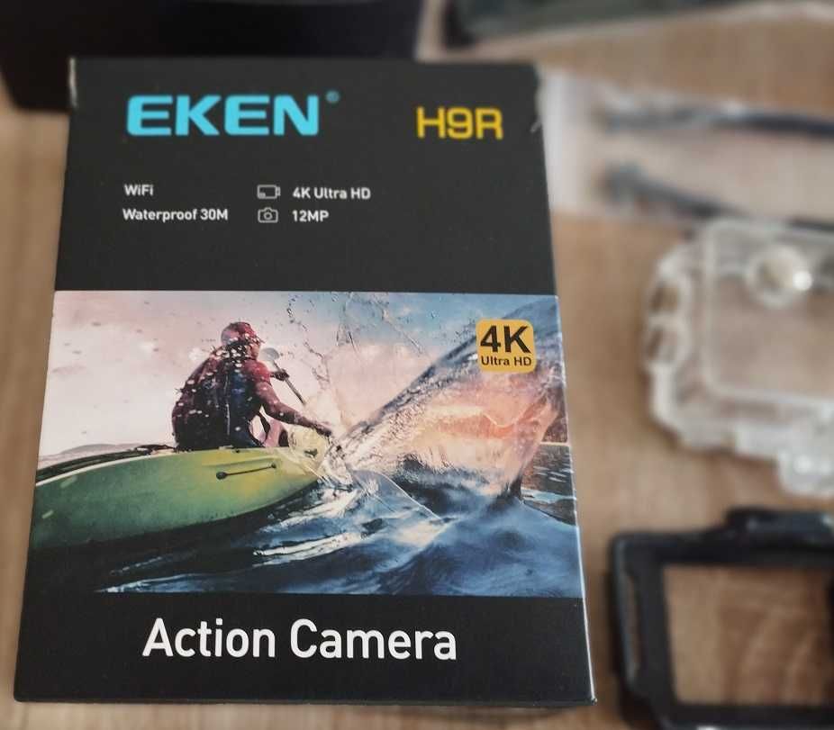 Kamera sportowa Eken H9R Ultra HD 4K - pełen zestaw