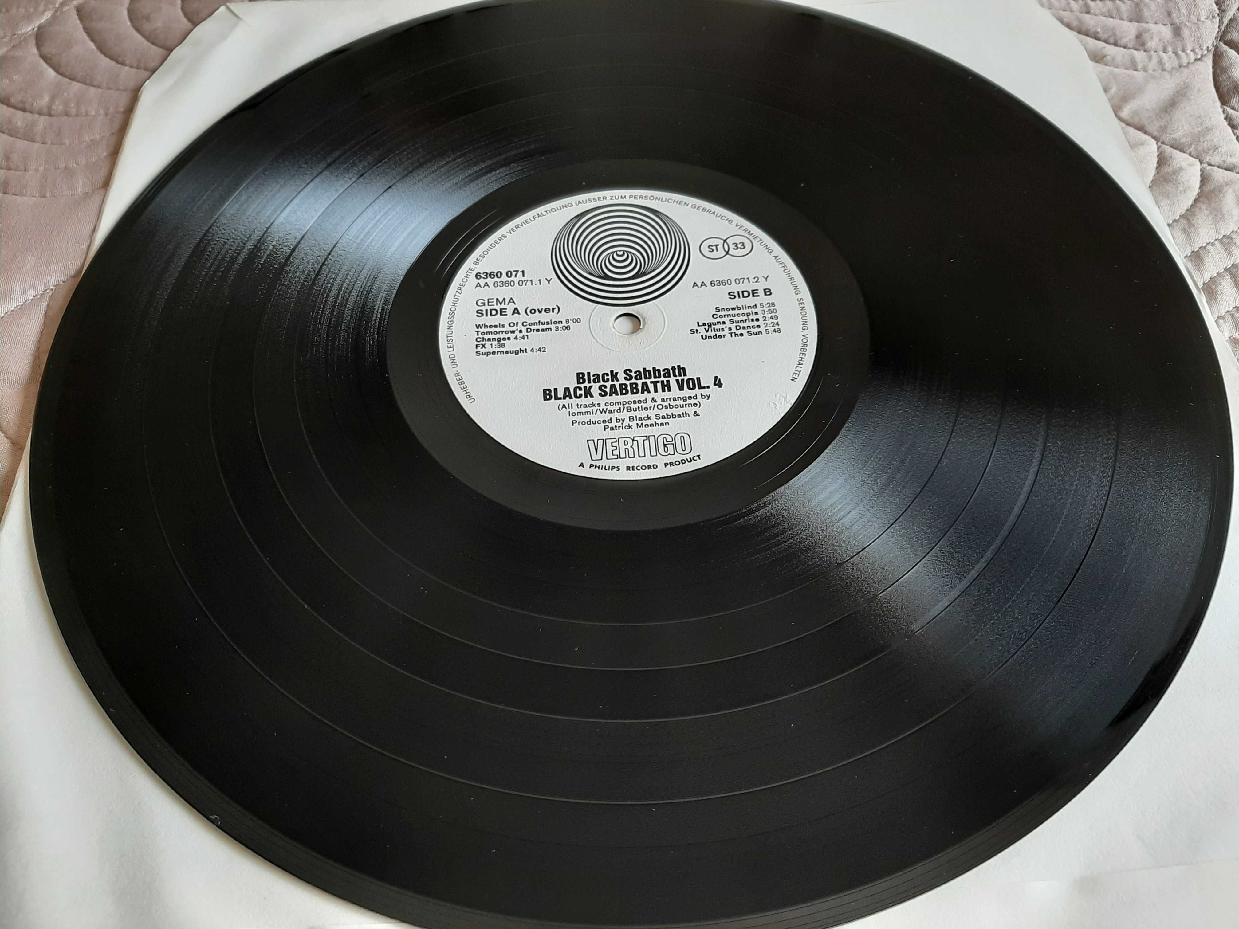 Black Sabbath - Vol 4 - Germany - Vinyl LP Vertigo swirl labels