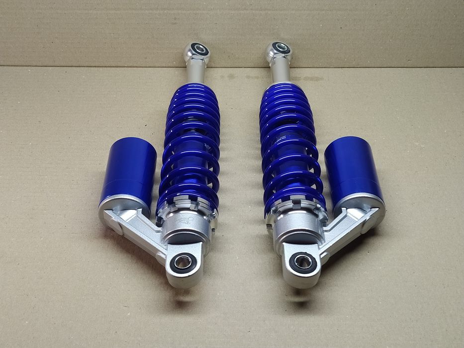 Амортизатори задні мото з підкачкою 345мм (газомасляні) сині