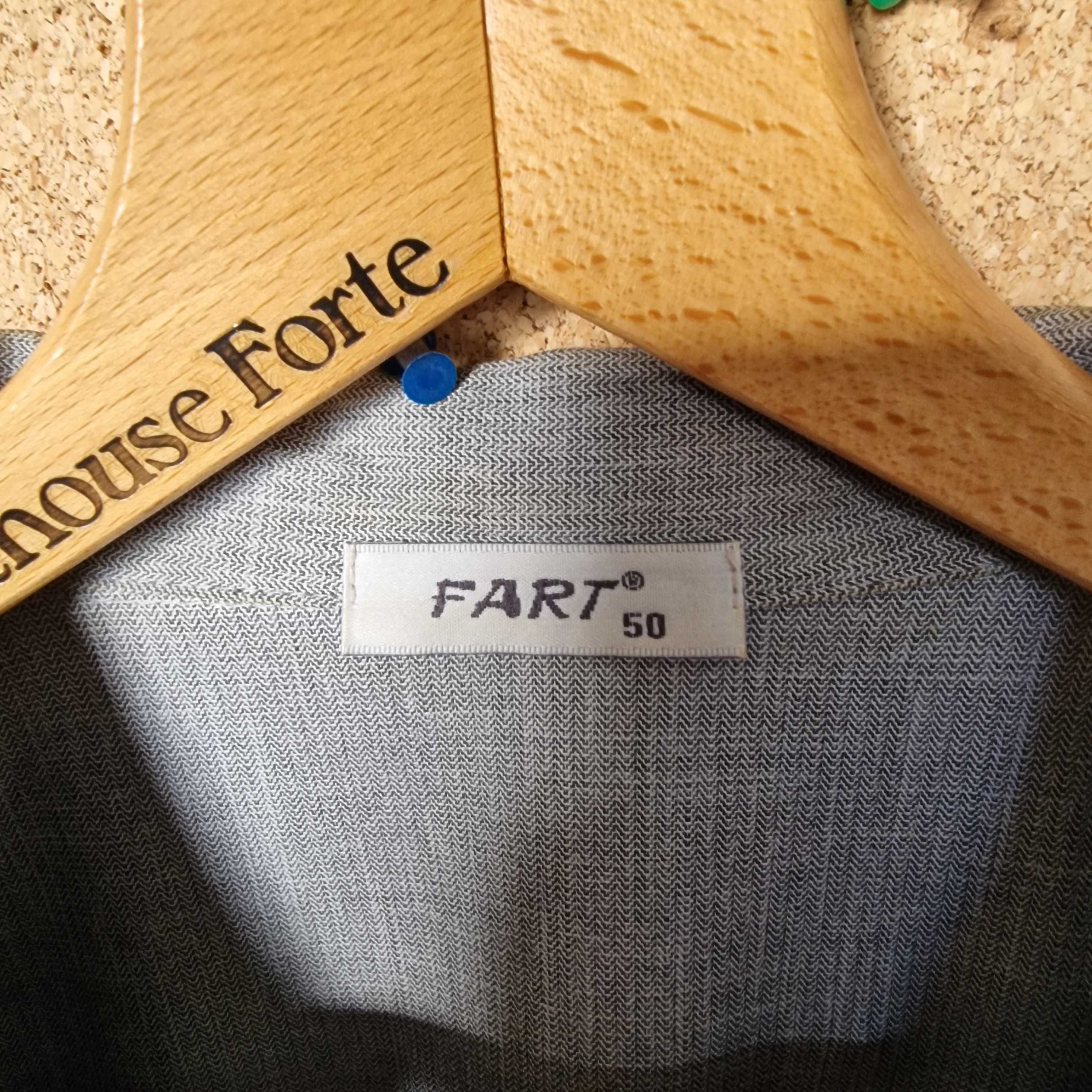 Letni jasno-szary bawełniany żakiet FART, rozmiar 50 XL