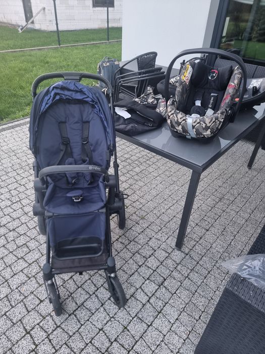 Cybex Priam, gondola, spacerówka, fotelik/łupina, baza, nosidł