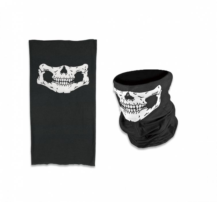 Komin Barbaric Fine Skull Black Tkanina (30583)