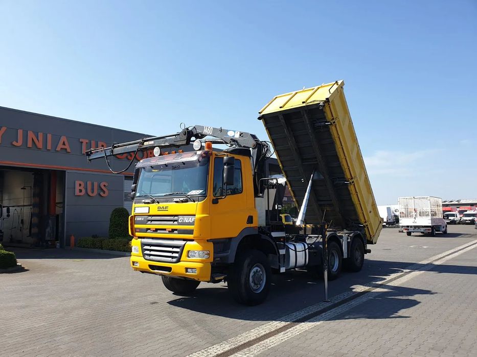 DAF CF GINAF X3335 S 6x6 WYWROTKA+HDS ATLAS 1460 HYDROBURTA KLAPODRZWI SKRĘTNA OŚ  nr.173 6x6 WYWROTKA HYDROBURTA HDS ATLAS Skrętna Oś Klapodrzwi Klima